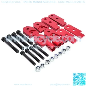 ATV Full Lift Kit 2inch Full Suspension Lift All?Terrain Vehicle Lifting Tool Red Fit for Yamaha Rhino 450/660/700