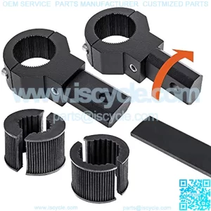 Off-Road ATV UTV Light Bar Mounts Mounting Bracket Mini Bar Clamp Kits [0.75"/1"/1.25" Inch] [360-Degree] [2 Stud Sizes] [Aluminium] [2 Unit] Bull Bar Roll Bar Clamp Roll Cage Clamps Mount For ATV UTV