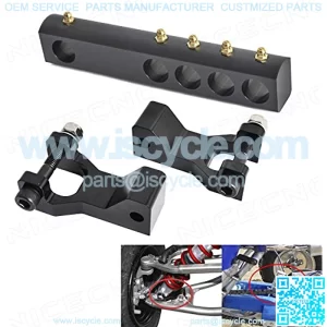 Black ATV Front & Rear Lowering Kit Lower Link Compatible with Yamaha Banshee 350 YFZ350 1987-2008 Warrior 350 YFM350X 1987-2004