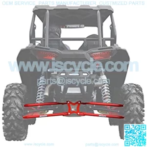 SuperATV Heavy Duty Round Tubed Rear Radius Arms/Rods for Polaris RZR XP 1000 / XP 4 1000 (2014+) - Red | Will Not Fit With Polaris Rear Bumpers