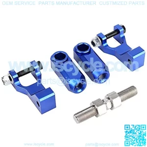 Front Lowering Kit, ATV Aluminum Adjustable Front Rear Lowering Kit Fits for Yamaha 350 660 700 (Blue)