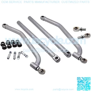 Rear Radius Bars for Polaris RZR XP 4 1000 EPS TURBO 2014-2017, Carbon Steel High Clearance Rear Upper & Lower ATV Rods Set