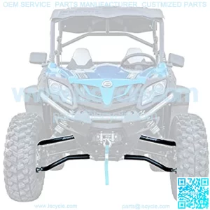 SuperATV Heavy Duty High Clearance A-Arms for CFMOTO ZForce 1000 (2018+) - Black