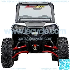 SuperATV Heavy Duty Polaris RZR 900 to 900 S Suspension Conversion Kit (2015-2016) - Red - 1.5" Offset - Includes Rhino Axles, A Arms, Tie Rods, More!