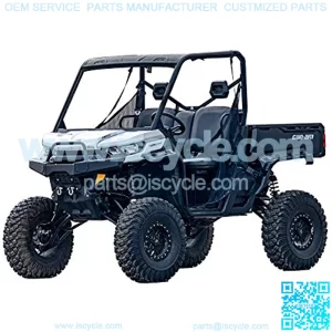 SuperATV 6" Suspension Lift Kit for 2020+ Can Am HD 10 (See Fitment) | 17" of Ground Clearance | Run Up To 34" Tires | Comes with Rhino 2.0 Axles, Black A Arms & Lift Brackets, Tie Rods, and More!