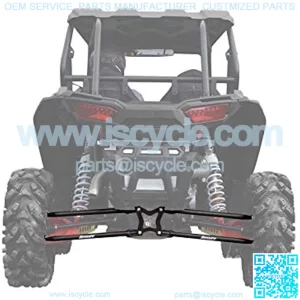 SuperATV Heavy Duty Round Tubed Rear Radius Arms/Rods for Polaris RZR XP 1000 / XP 4 1000 (2014+) - Black | Will Not Fit With Polaris Rear Bumpers