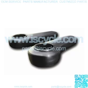 Black Arm Rests with Cup Holder Rear Seat Kit (Universal for All Golf Car