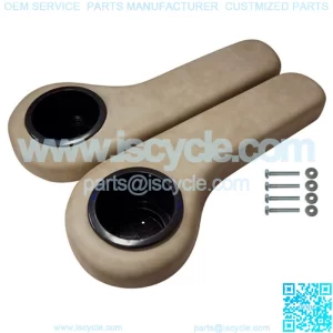 Golf Cart Rear Seat Kit Arm Rest Set With Cup Holder-Yamaha Stone