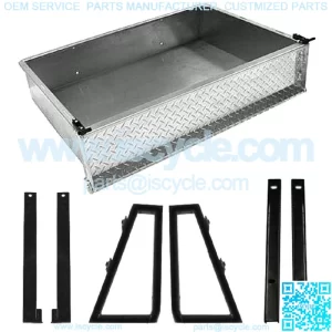 Aluminum Cargo Box Kit for Yamaha Drive2 (2017-Up) Golf Cart Models