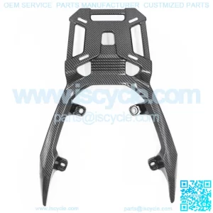 REAR WHEEL FENDER SUPPORT LUGGAGE RACK CARRIER CARBON FIT HONDA ADV150 ADV 20-21 (For: Honda)