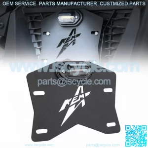 Universal LED License Plate Light Holder for ATV/UTV Can Am X3 Polaris RZR 1000 (For: John Deere Gator CS)