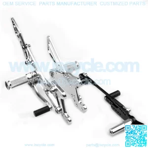 Smooth Movement Knurled Adjustable Rearsets Motorcycle