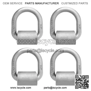 Heavy Duty Welded Forged D-Rings #4 Pack