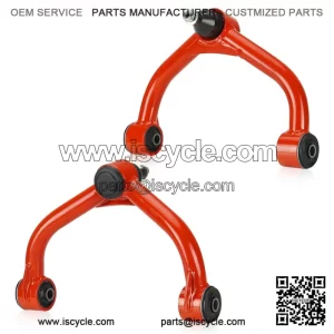 Front Upper Control Arms with Ball Joints Red Tubular Suspension kit Fit for Chevrolet Silverado 2500HD 3500HD Fit for GMC Sierra 2500HD 3500HD 11-19 2-4" Lift Suspension Kit Adjustable Control Arm