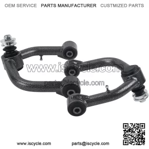 Black Front Upper Control Arms for 2003-2022 4Runner, 2 PCS 2-4" Lift Black White Grain Tubular Front Suspension Control Arm Compatible with 07-14 FJ Cruiser,03-09 GX470,10-21 GX460