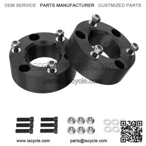 3" Front Leveling Lift Kit Compatible with 2007-2024 Silverado/Sierra 1500, Leveling Lift Kit for 2007-2024 Silverado/Sierra 1500 Forged Front Strut Spacers Raise the Front of your Car by 3"
