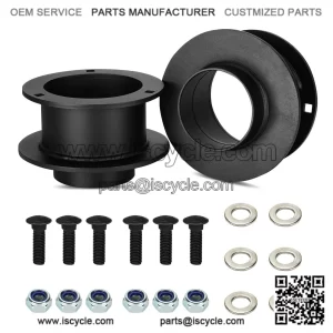 3" Front Leveling Lift Kit fit for 4WD 1994-2008 Dodge Ram 1500, 1994-2010 Dodge Ram 2500 3500, 2011-2013 Ram 2500 3500, Forged Aluminum Front Suspension Lift, Raise by 3" Spring Lift Spacers