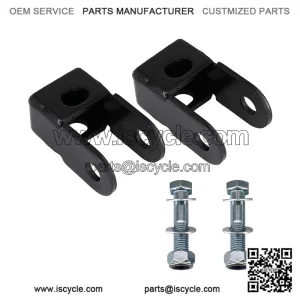Front Steel Shock Extenders for 2005-2020 Ford F-250 F-350 Superduty 4WD Super Duty 46763,For 2-4" Lift