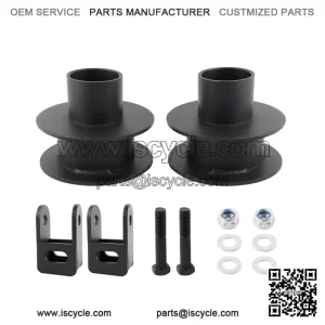 3" Front Leveling Kit Compatible with 2005-2023 Ford F250 F350 Super Duty 4WD, High-Strength Steel Coil Spring Lift Spacers & Shock Mount Extenders - Suspension leveling Kit
