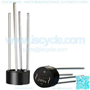 (Pack of 20 Pieces) 2W04/2W04G Through Hole Rectifier Bridge WOB-4 Package 2A400V for Adapter??