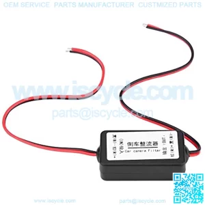 12v Car Power Filter Reverse Camera Power Rectifier Power Relay Capacitor Filter Suppressor for Car Backup Camera