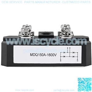 1Pcs Bridge Rectifier Black Single-Phase Diode Bridge Rectifier 150A Amp High Power 1600V