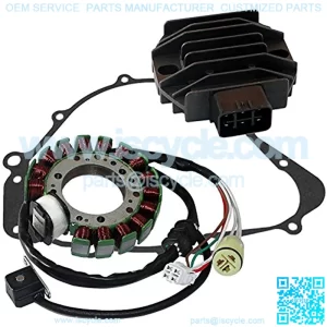 Stator & Regulator Rectifier Compatible With Yamaha Grizzly 600 Yfm600 Yfm-600 1999-2001 With Gasket Atv