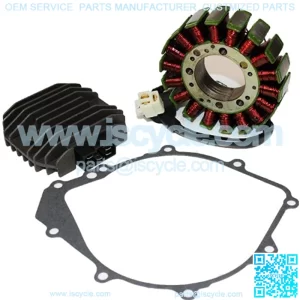 Stator & Regulator Rectifier Compatible with Yamaha R1 Yzfr1 1999-2001 Motorcycle With Gasket