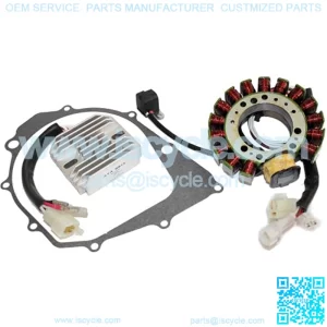 Stator & Regulator Rectifier Compatible With Yamaha Warrior 350 Yfm350 1996-2001 With Gasket