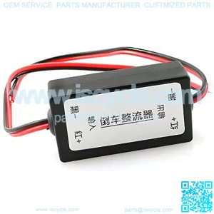 DZS Elec 2pcs Automotive Rear View Rectifier 12V DC Power Relay Capacitor Filter Connector for Standby Camera Rectifier Automotive Camera Filter
