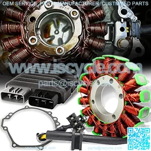 eMUSA OE Magneto Coil Stator+Voltage Rectifier+Gasket Assy. for 06-07 Kawasaki Ninja ZX-10R/ ZX10R/ZXR 1000 ZX1000D ZX1000 21003-0036/21003-0052/21003-0054/21066-0008/21066-0714/21066-0022/0758/0771