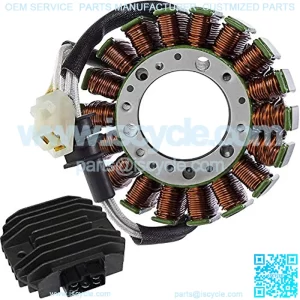 GLENPARTS Regulator Rectifier Stator Magneto Coil Replacement for Yamaha YZF-R1 1998-2001 R1 YZF-R1000 1998