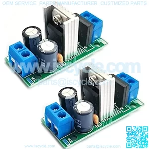 2PCS 6-15V AC or DC to 5V DC L7805 LM7805 Voltage Rectifier Regulator Buck Step-Down Power Supply Module(7805-MD-2P)