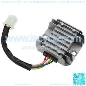 Micro Traders 4 Wires 4 Pins 12V Full Wave Rectifier Voltage Regulator Universal Fit for CG125 150 200 250CC Motorbikes ATVs Mopeds Buggy Dirt Bike
