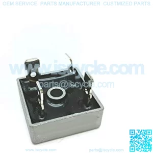 NTE5327 Full Wave Single Phase Bridge Rectifier with Quick Connect Leads, 25 Amps, 800V Maximum Recurrent Peak Reverse Voltage