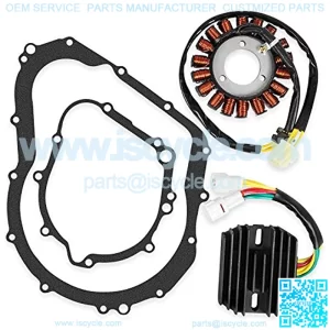 Stator with Regulator Rectifier with Gasket kit Compatible with 2006-2012 GSXR 600 750,$47.29