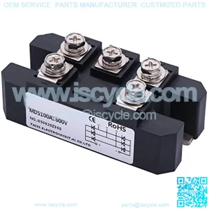 Taiss Bridge Rectifier 100A 1600V 5 Terminals 3 Phase Diode Module rectifier MDS-100A