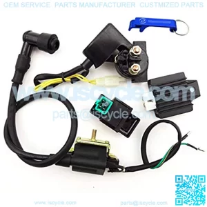 TC-Motor Ignition Coil CDI Box Regulator Rectifier Relay Kit For 50cc 70cc 90cc 110cc Chinese Made ATV Quad Taotao Sunl Kazuma Peach Roketa Coolster Buyang Coolsport Eagle JCL Peace