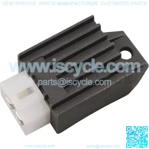 4-Pin Voltage Regulator Rectifier for 4-stroke 50cc 70 cc 90cc 110 cc 125cc ATVs Quad 4 Wheelers Dirt Bike Go Karts Pit Bikes Dune Buggys Sandrail Roketa Taotao SSR Coolster