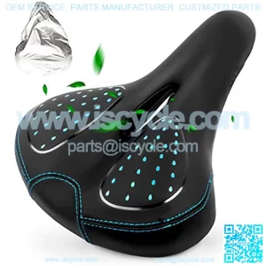 Bike Seat-Memory Foam Silicone Waterproof Bicycle Seat - Dual Shock Absorbing-Bike Saddle Replacement for Mountain Bikes, Road Bikes-Universal Fit for Indoor/Outdoor Bikes ??