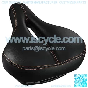 Mountain Bike Seat, Bike Seats with Central Relief Zone and Ergonomics Design, Wear-Resistant PVC Leather BreathWaterproof Bicycle Saddle for Mountain & Road & Outdoor Bikes