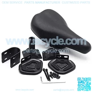 Set of Children Saddle Seat Foot Pedals, Bicycle Saddle Designed Suspension Shock Absorbing for F Wheel DYU Electric Bike Foot