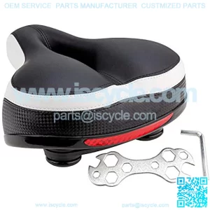 Bike Seat Replacement Padded Bicycle Seat with Shock Absorbing Springs- Best Bike Saddle Cushion for Bicycles and Bikes-Improves Riding