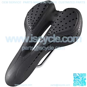Bike Saddle Hollow Bicycle Seat Mountain Bike Silicone Seat Cushion Hollow BreathErgonomic Design Bicycle Seat Shock Absorption Bow Steel Riding Equipment Accessories