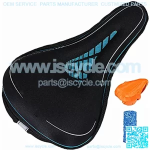 Bike Seat Cover for Women Men, Soft and BreathMemory Foam Bicycle Saddle Cover Suitfor Mountain Bike Seat and Exercise Bike Cushion or Spin Bike Accessories Indoor Cycling Bike