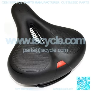 Bike Seat for Men and Women Thickened Wide Bum Shock Absorb Bike Saddle with High Reflective Stripe for Hibrid and Stationary Exercise Bike