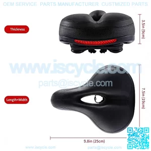 Bike Seat for Women or Men, Bicycle Saddle Replacement Padded Soft High Density Memory Foam with Dual Shock Absorbing Rubber Balls Suspension Universal Fit for Indoor/Outdoor Bikes ??