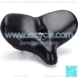 Oversized Bike Seat - C60 Extra Wide Replacement Exercise Bicycle Saddle, Universal Fit for Indoor Outdoor Bikes, Soft Foam Padded Cruiser Saddle for Men Women and Senior