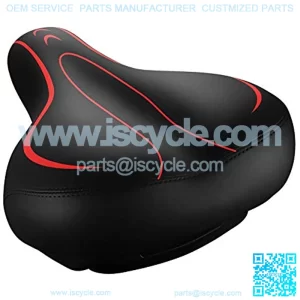 Bicycle Seat, Most Bike Seat Memory Foam Waterproof Bicycle Saddle - Dual Shock Absorbing, Best Stock Bicycle Seat Replacement for Mountain Bikes, Road Bikes, Spinning Exercise Bike