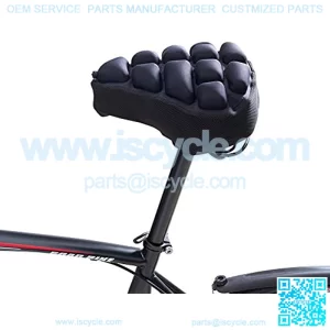Air Bike Seat Cushion 3D Bicycle Seat InflatBike Cover Soft and Replacement Bike Seat Pad,AdjustHarness Shock Absorbing for Men Women Mountain Bike Hybrid??